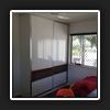 Bright Silver Frames with Special Order Doors - Gloss White & Gloss Tas Elm