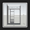 3D CAD Design. Client required more shelves in the tower unit.