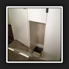 The unit incorporated a laundry shute.