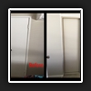 Before and After - Always looks so neat when we convert hinged doors to sliders.