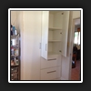 Linen storage space.