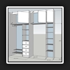 3D Design For Client. It was decided to change the hinged doors to sliders due to the rake of the ceiling.