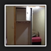 Lockable cabinet installed.