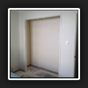 Before we start. Hinged doors & shelving removed.