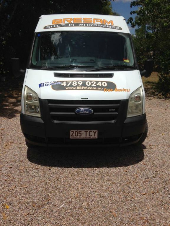 Once you give

us the go ahead and we recieve your initial deposit to commence

production, our experienced installers will arrive at your home to

install your new robe.